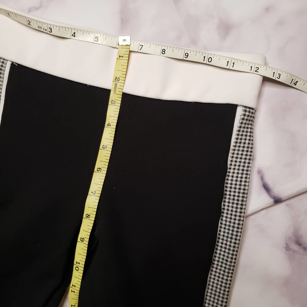 ZARA black with gingham side panel pants XS - Picture 6 of 7